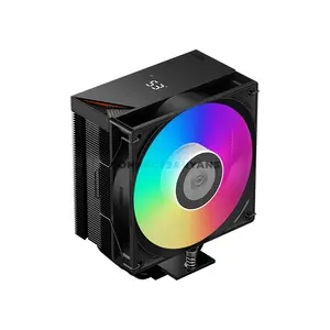 PCCOOLER RT400 Digital ARGB Black CPU Air Cooler, Smart Digital Temperature Display, 4× 6mm Heat Pipes, 120mm PWM ARGB Fan, 500–2200 RPM, Up to 73.32 CFM, 152mm Height, Intel LGA1851/1700/1200/115X & AMD AM5/AM4