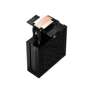 PCCOOLER RT400 Digital ARGB Black CPU Air Cooler, Smart Digital Temperature Display, 4× 6mm Heat Pipes, 120mm PWM ARGB Fan, 500–2200 RPM, Up to 73.32 CFM, 152mm Height, Intel LGA1851/1700/1200/115X & AMD AM5/AM4