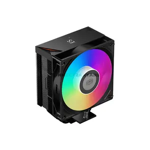 PCCOOLER RT500 Digital ARGB Black CPU Air Cooler, Smart Digital Monitor, 245W TDP, 5× 6mm Heat Pipes, 120mm PWM ARGB Fan, 500–2200 RPM, 73.32 CFM Airflow, 152mm Height, Intel LGA1851/1700/1200/115X & AMD AM5/AM4