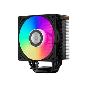 PCCOOLER RT500 Digital ARGB Black CPU Air Cooler, Smart Digital Monitor, 245W TDP, 5× 6mm Heat Pipes, 120mm PWM ARGB Fan, 500–2200 RPM, 73.32 CFM Airflow, 152mm Height, Intel LGA1851/1700/1200/115X & AMD AM5/AM4