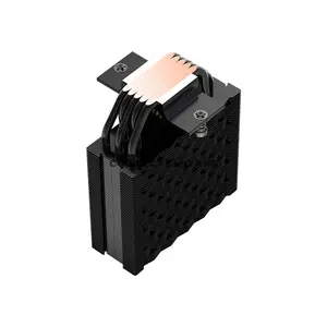 PCCOOLER RT500 Digital ARGB Black CPU Air Cooler, Smart Digital Monitor, 245W TDP, 5× 6mm Heat Pipes, 120mm PWM ARGB Fan, 500–2200 RPM, 73.32 CFM Airflow, 152mm Height, Intel LGA1851/1700/1200/115X & AMD AM5/AM4