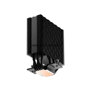 PCCOOLER RT500 Digital ARGB Black CPU Air Cooler, Smart Digital Monitor, 245W TDP, 5× 6mm Heat Pipes, 120mm PWM ARGB Fan, 500–2200 RPM, 73.32 CFM Airflow, 152mm Height, Intel LGA1851/1700/1200/115X & AMD AM5/AM4