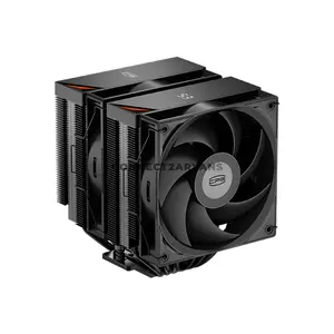 PCCOOLER RT620Pro Digital Black Dual-Tower CPU Air Cooler, 265W TDP, Digital Display Top Cover, 6× 6mm Heat Pipes, Dual 120mm PWM Fans, 500–2200 RPM, 73.32 CFM, 3.28mmH₂O, Intel LGA1851/1700/1200/115X & AMD AM5/AM4