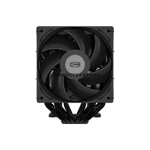 PCCOOLER RT620Pro Digital Black Dual-Tower CPU Air Cooler, 265W TDP, Digital Display Top Cover, 6× 6mm Heat Pipes, Dual 120mm PWM Fans, 500–2200 RPM, 73.32 CFM, 3.28mmH₂O, Intel LGA1851/1700/1200/115X & AMD AM5/AM4