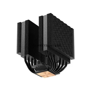 PCCOOLER RT620Pro TC ARGB Black Dual-Tower CPU Air Cooler, 6× 6mm Heat Pipes, Dual 120mm PWM ARGB Fans, 500–2200 RPM, 73.32 CFM Airflow, 3.28mmH₂O Pressure, 157.5mm Height, Intel LGA1851/1700/1200/115X & AMD AM5/AM4