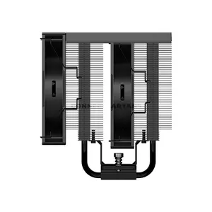 PCCOOLER RT620Pro TC ARGB Black Dual-Tower CPU Air Cooler, 6× 6mm Heat Pipes, Dual 120mm PWM ARGB Fans, 500–2200 RPM, 73.32 CFM Airflow, 3.28mmH₂O Pressure, 157.5mm Height, Intel LGA1851/1700/1200/115X & AMD AM5/AM4