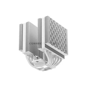 PCCOOLER RT620Pro TC ARGB White Dual-Tower CPU Air Cooler, 6× 6mm Heat Pipes, Dual 120mm PWM ARGB Fans, 500–2200 RPM, 73.32 CFM Airflow, 3.28mmH₂O Pressure, 157.5mm Height, Intel LGA1851/1700/1200/115X & AMD AM5/AM4