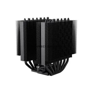 PCCOOLER RT720 TC ARGB Black Dual-Tower CPU Air Cooler, 7× 6mm Heat Pipes, Dual 120mm PWM ARGB Fans, 500–2200 RPM, 73.32 CFM Airflow, 3.28mmH₂O Pressure, 157.5mm Height, Intel LGA1851/1700/1200/115X & AMD AM5/AM4