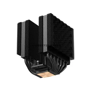 PCCOOLER RT720 TC ARGB Black Dual-Tower CPU Air Cooler, 7× 6mm Heat Pipes, Dual 120mm PWM ARGB Fans, 500–2200 RPM, 73.32 CFM Airflow, 3.28mmH₂O Pressure, 157.5mm Height, Intel LGA1851/1700/1200/115X & AMD AM5/AM4