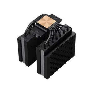 PCCOOLER RT720 TC ARGB Black Dual-Tower CPU Air Cooler, 7× 6mm Heat Pipes, Dual 120mm PWM ARGB Fans, 500–2200 RPM, 73.32 CFM Airflow, 3.28mmH₂O Pressure, 157.5mm Height, Intel LGA1851/1700/1200/115X & AMD AM5/AM4