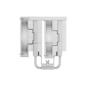 PCCOOLER RT720 TC ARGB White Dual-Tower CPU Air Cooler, 7× 6mm Heat Pipes, Dual 120mm PWM ARGB Fans, 500–2200 RPM, 73.32 CFM Airflow, 3.28mmH₂O Pressure, 157.5mm Height, Intel LGA1851/1700/1200/115X & AMD AM5/AM4