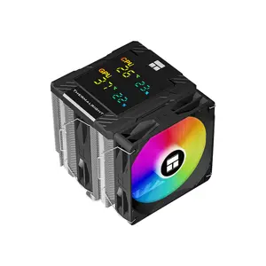 Thermalright Peerless Assassin 120 Digital ARGB Black Dual Tower CPU Air Cooler, High Performance Cooling System with Digital Display and Addressable RGB Lighting