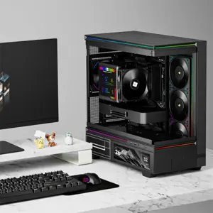 Thermalright Peerless Assassin 140 Digital Black Dual Tower CPU Air Cooler, High Performance Dual Heatsink Cooling System with Digital Display