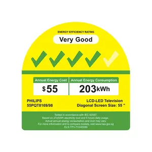 Philips 55PQT8169/98 55 Inch 8100 Series 4K QLED Smart TV, Dolby Vision HDR Technology, Google TV Platform, Ultra HD Smart Entertainment Display