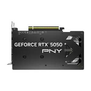 PNY GeForce RTX 5050 8GB Dual Fan Graphics Card, NVIDIA Blackwell Architecture, 8GB GDDR6 128-bit, 2560 CUDA Cores, 2572MHz Boost Clock, PCIe 5.0 x8, DLSS 4, 130W TDP & Dual-Slot Design