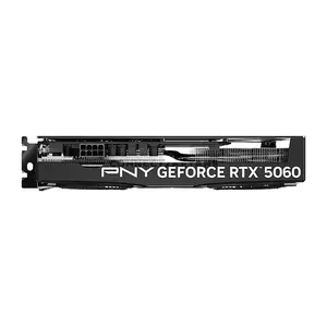 PNY GeForce RTX 5060 8GB Overclocked Dual Fan Graphics Card, NVIDIA Blackwell Architecture, 8GB GDDR7 128-bit, 3840 CUDA Cores, 2535MHz Boost Clock, 28Gbps Memory, PCIe 5.0 x8, 145W TDP & Dual-Slot Design