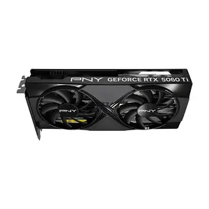 PNY GeForce RTX 5060 Ti 16GB Overclocked Dual Fan GDDR7 Graphics Card with NVIDIA Blackwell Architecture, DLSS 4, PCIe 5.0 x8 & Metal Backplate