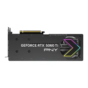 PNY GeForce RTX 5060 Ti 16GB EPIC-X RGB Overclocked Triple Fan Graphics Card, NVIDIA Blackwell Architecture, 16GB GDDR7, 4608 CUDA Cores, PCIe 5.0, DLSS 4, Factory Overclocked & Triple Fan Cooling PNY