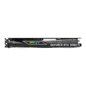 PNY GeForce RTX 5060 Ti 16GB EPIC-X RGB Overclocked Triple Fan Graphics Card, NVIDIA Blackwell Architecture, 16GB GDDR7, 4608 CUDA Cores, PCIe 5.0, DLSS 4, Factory Overclocked & Triple Fan Cooling PNY