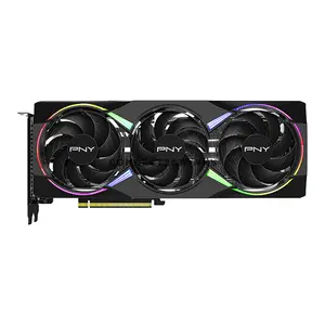 PNY GeForce RTX 5060 Ti 16GB EPIC-X RGB Overclocked Triple Fan Graphics Card, NVIDIA Blackwell Architecture, 16GB GDDR7, 4608 CUDA Cores, PCIe 5.0, DLSS 4, Factory Overclocked & Triple Fan Cooling PNY