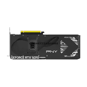 PNY GeForce RTX 5070 12GB Overclocked Triple Fan GDDR7 Graphics Card with NVIDIA Blackwell Architecture, DLSS 4, PCIe 5.0 x16 & Metal Backplate