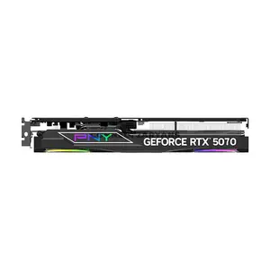 PNY GeForce RTX 5070 12GB RGB Overclocked Triple Fan GDDR7 Graphics Card with NVIDIA Blackwell Architecture, DLSS 4, PCIe 5.0 x16, EPIC-X RGB Lighting & Metal Backplate