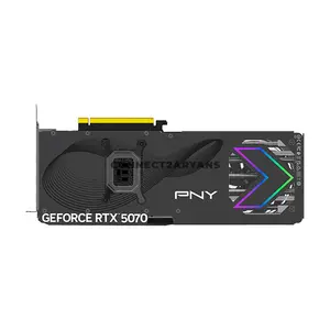 PNY GeForce RTX 5070 12GB RGB Overclocked Triple Fan GDDR7 Graphics Card with NVIDIA Blackwell Architecture, DLSS 4, PCIe 5.0 x16, EPIC-X RGB Lighting & Metal Backplate