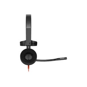 Plantronics Poly Blackwire 3310 8X216AA Monaural Microsoft Teams Certified USB-C Wired Headset, Noise-Canceling Microphone, 32mm Speaker, SoundGuard Digital & USB-C/A Adapter