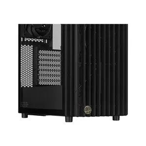 ASUS ProArt PA401 Wood Edition Tempered Glass Panel ATX Mid Tower Creator Case, Dual 160mm Front Fans, FSC-Certified Ash Wood Front Panel, USB 20Gbps Type-C