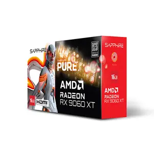 Sapphire PURE Radeon RX 9060 XT Gaming OC 16GB GDDR6 Graphics Card, PCIe 4.0, Factory Overclocked, Dual HDMI, DisplayPort Connectivity