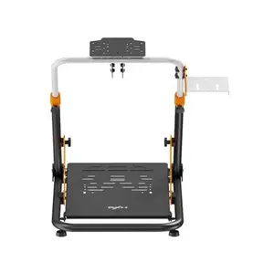 PXN-A11 Racing Wheel Stand, Foldable Carbon Steel Cockpit Frame, Adjustable Height and Angle Design, Multi-Brand Racing Wheel Compatibility Simulator Stand