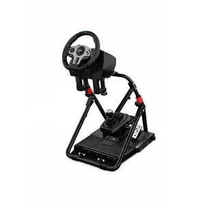 PXN-A9 Adjustable Racing Steering Wheel Stand, Foldable Driving Simulator Wheel Mount, Adjustable Racing Position Design, Universal Racing Wheel Support Stand