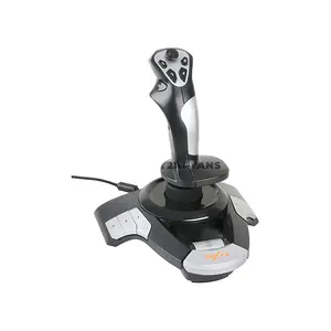 PXN-F16 Flight Joystick Controller, 4-Axis Precision Flight Control System, 12 Programmable Buttons, 8-Way Hat Switch, Vibration Feedback USB Flight Simulator Joystick for PC