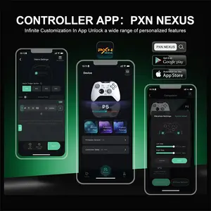 PXN P5 Wireless Gaming Controller, Hall Effect Joystick, 1000Hz Polling Rate, 2.4G Bluetooth Wired, PC, Android, iOS, Switch,Black