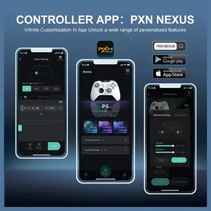 PXN P5 Wireless Gaming Controller, Hall Effect Joystick, 1000Hz Polling Rate, 2.4G Bluetooth Wired, PC, Android, iOS, Switch,White