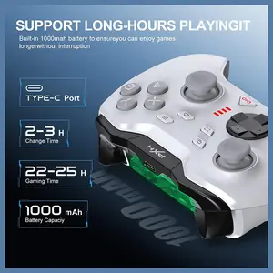 PXN P5 Wireless Gaming Controller, Hall Effect Joystick, 1000Hz Polling Rate, 2.4G Bluetooth Wired, PC, Android, iOS, Switch,White