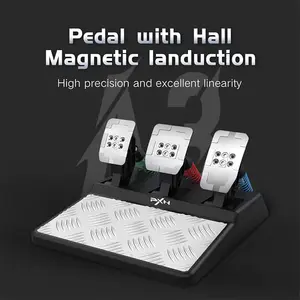PXN V10 Force Feedback Racing Wheel, High-Precision Driving Simulator Controller, Pedal Set Included, Professional Racing Experience for Multi-Platform Gaming