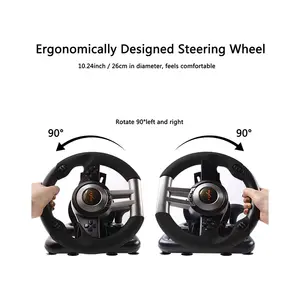 PXN V3 PRO 180-Degree Racing Wheel with Pedals, Multi-Platform Driving Simulator Controller, Precision Steering Controls, Immersive Racing Experience Accessory