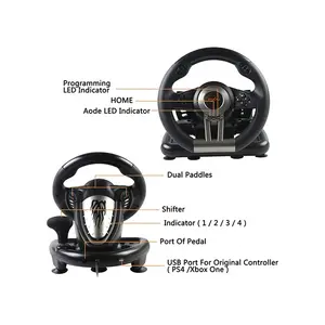 PXN V3 PRO 180-Degree Racing Wheel with Pedals, Multi-Platform Driving Simulator Controller, Precision Steering Controls, Immersive Racing Experience Accessory