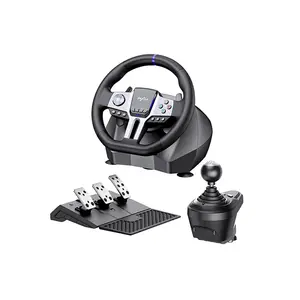 PXN-V9 GEN2 Racing Wheel for PC Xbox and PlayStation, Multi-Platform Driving Simulator Controller, Enhanced Steering Precision, Racing Simulation Setup Accessory