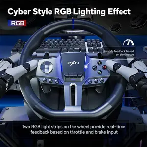 PXN-V9 GEN2 Racing Wheel for PC Xbox and PlayStation, Multi-Platform Driving Simulator Controller, Enhanced Steering Precision, Racing Simulation Setup Accessory