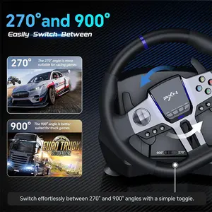 PXN-V9 GEN2 Racing Wheel for PC Xbox and PlayStation, Multi-Platform Driving Simulator Controller, Enhanced Steering Precision, Racing Simulation Setup Accessory
