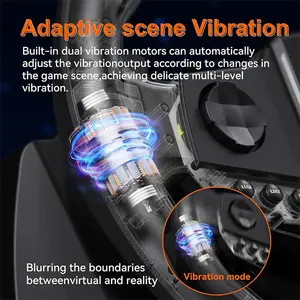 PXN-V900 Gen2 Racing Wheel, Adjustable 270° and 900° Steering Rotation, Dual Vibration Feedback System, Pedal Set Included, Wired USB Connectivity, Multi-Platform Racing Simulator Controller