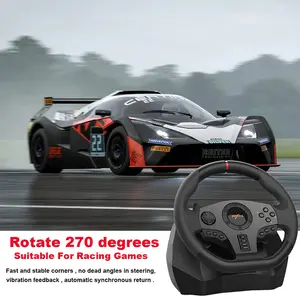 PXN V900 Gaming Steering Wheel with Pedals and Joystick, Multi-Platform Racing Simulator Controller, Adjustable Driving Controls, Immersive Racing Experience Accessory