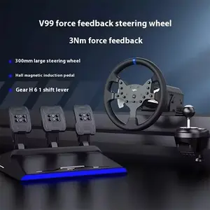 PXN-V99 Racing Wheel for PC Xbox and PlayStation, Multi-Platform Driving Simulator Controller, Precision Steering Controls, Immersive Racing Experience Accessory