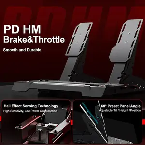 PXN VD4 Bundle Direct Drive Racing Wheel, 4Nm Force Feedback Torque, 11-Inch Steering Wheel, Hall Effect Pedal Set, Wired USB Connectivity, Sim Racing Bundle for PC