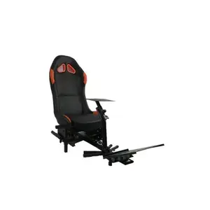 Racing Steering Wheel Chair Simulator Seat, Adjustable Driving Simulator Cockpit Chair, Ergonomic Racing Position Design, Immersive Racing Simulation Setup
