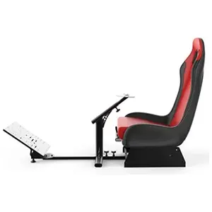Racing Steering Wheel Chair Simulator Seat, Adjustable Driving Simulator Cockpit Chair, Ergonomic Racing Position Design, Immersive Racing Simulation Setup