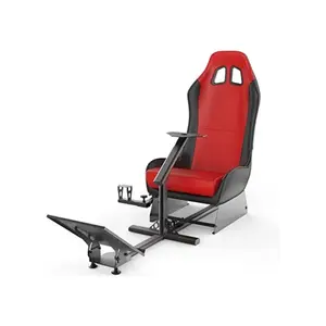 Racing Steering Wheel Chair Simulator Seat, Adjustable Driving Simulator Cockpit Chair, Ergonomic Racing Position Design, Immersive Racing Simulation Setup