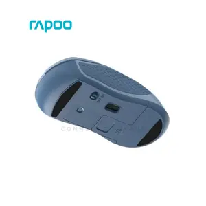 Rapoo B20 Silent Wireless Optical Mouse, 2.4GHz Wireless Connectivity, 1200 DPI Optical Sensor, Silent Click Design, Blue Edition